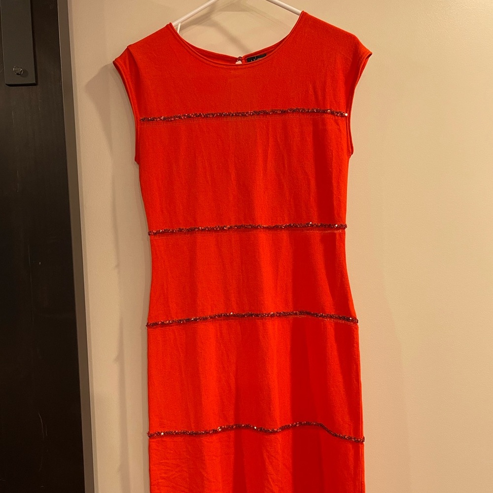 Stretch cotton with sequins and Swarovski button